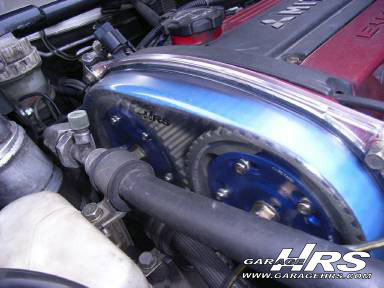 Garage HRS Clear Pulley Cover - Mitsubishi Lancer Evolution IV/V/VI CN9A/CP9A (4G63)