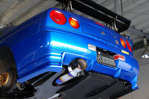 Powerhouse Amuse Exhaust Tip Muffler Burn R34 GTR
