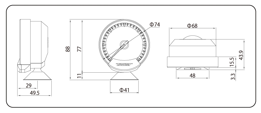 TRUST GReddy sirius meter (Water Temperature) - Suzuki Jimny Sierra JB74W (K15B)