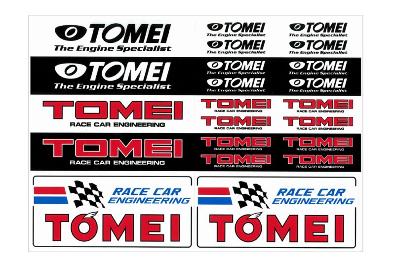 TOMEI Sticker Sheet - Lotus Elise 111R / Federal / R Series II (2ZZ-GE)