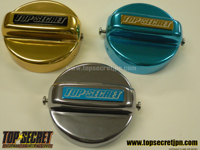Top Secret Fuel Cap Cover (Gold) - Lotus Elise 1.6 Series III (1ZR-FAE)