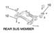 Greenline Motorsports - TRD  Rear Suspension Member Bush Set